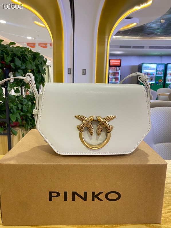 Pinko Spring And Summer New 2023 Women'S Bag One-Shoulder Messenger Bird Swallow Bag White