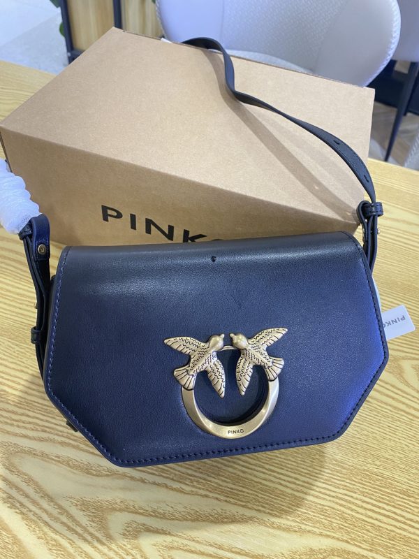 Pinko Spring And Summer New 2023 Women'S Bag One-Shoulder Messenger Bird Swallow Bag Blue