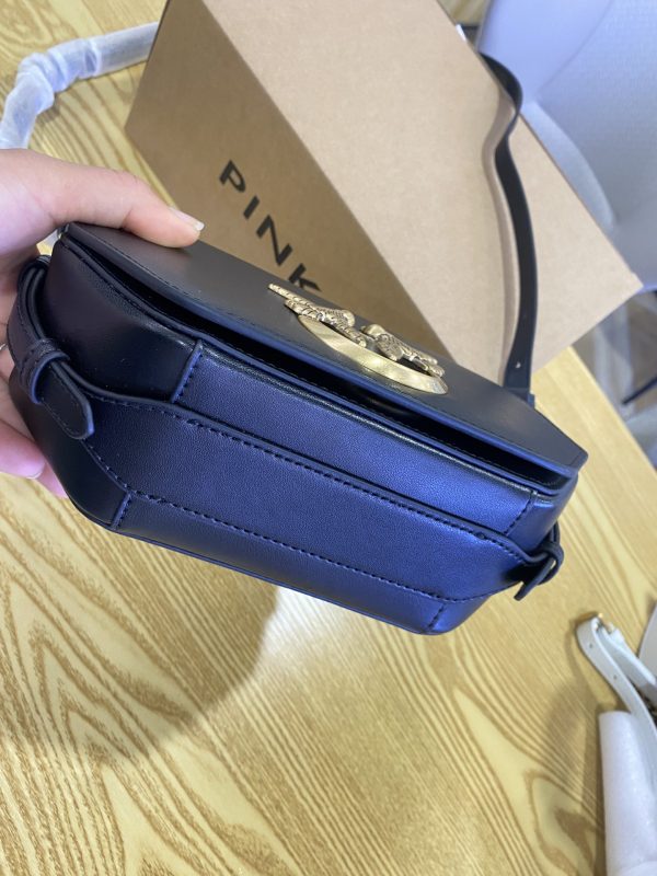 Pinko Spring And Summer New 2023 Women'S Bag One-Shoulder Messenger Bird Swallow Bag Blue - Image 6