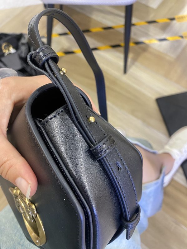 Pinko Spring And Summer New 2023 Women'S Bag One-Shoulder Messenger Bird Swallow Bag Blue - Image 8