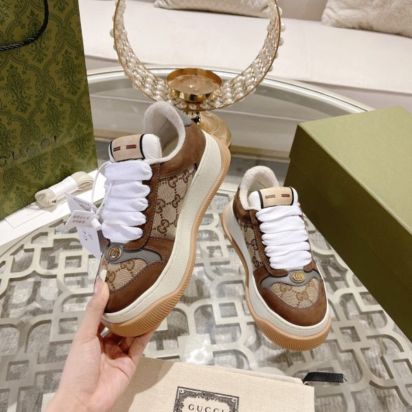 Gucci’s latest chubby thick-soled dirty shoes couple casual shoes 6cm height increasing shoes - Image 3