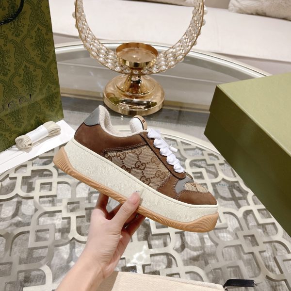 Gucci’s latest chubby thick-soled dirty shoes couple casual shoes 6cm height increasing shoes - Image 4