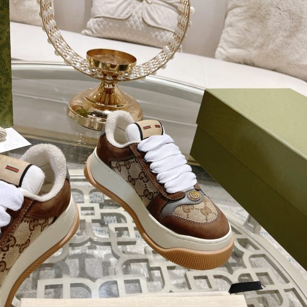 Gucci’s latest chubby thick-soled dirty shoes couple casual shoes 6cm height increasing shoes - Image 6