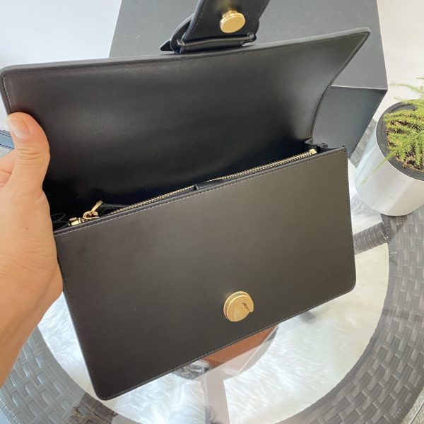 Pinko Swallow bag 2021 autumn and winter new classic leather chain shoulder handbag Bacchus bag black - Image 7