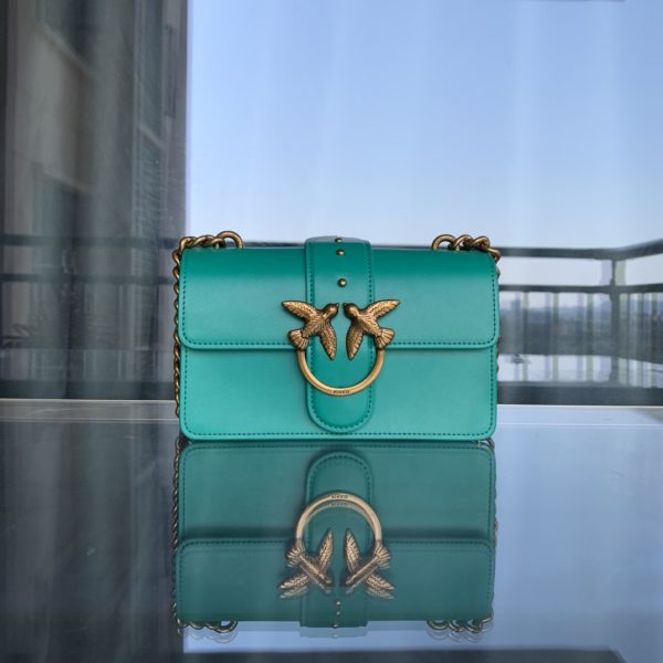 Pinko Swallow bag 2021 autumn and winter new classic leather chain shoulder handbag Bacchus bag F
