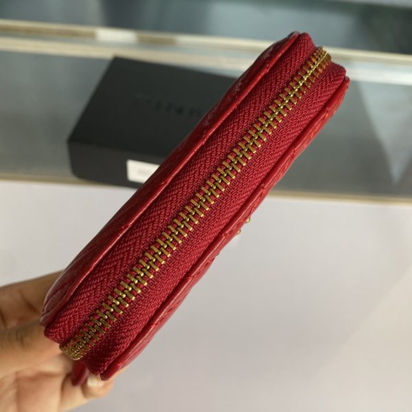 Pinko Women's Short Sheepskin Wallet FARFETCH Red - Image 6