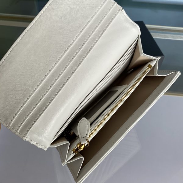 Pinko Women’s Flip Sheepskin Wallet Farfetch White - Image 8