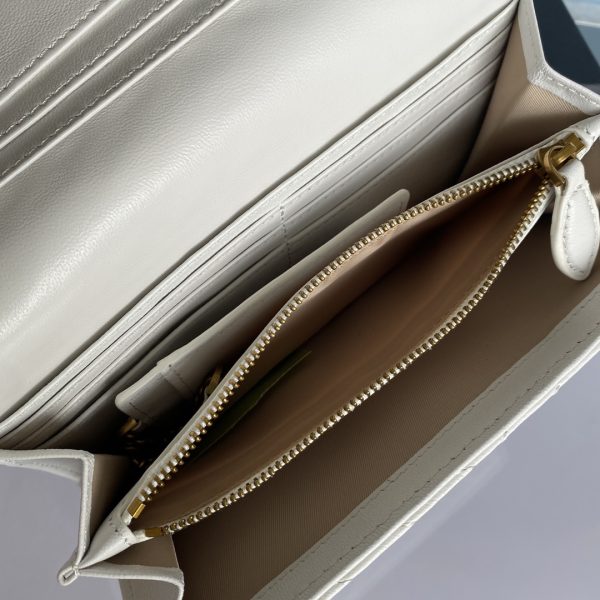 Pinko Women’s Flip Sheepskin Wallet Farfetch White - Image 9