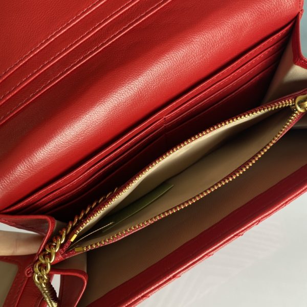 Pinko Women's Flip Sheepskin Wallet Farfetch Red - Image 9