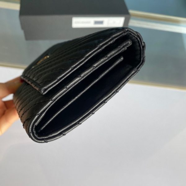 Pinko Women’s Flip Sheepskin Wallet Farfetch Black - Image 6