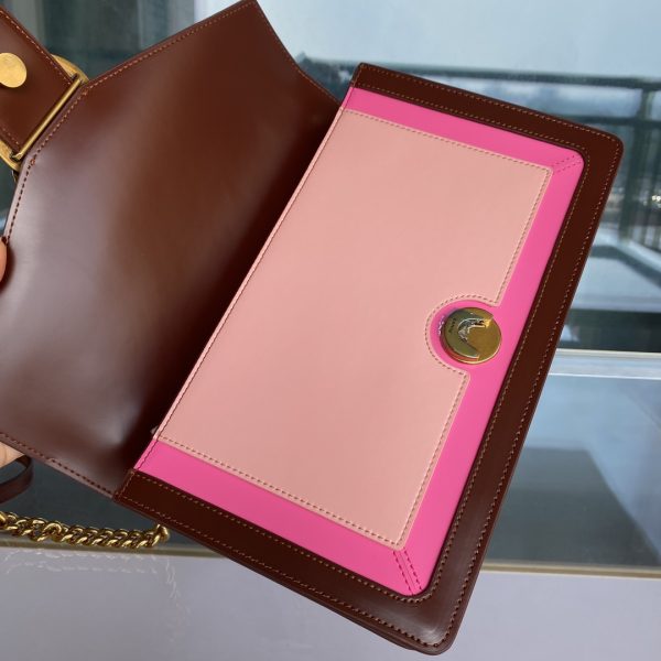 PINKO Swallow Bag 2021 Autumn and Winter New Arrival Color Matching Color Contrast Chain Bag One Shoulder Diagonal Bag Dionysus A - Image 8
