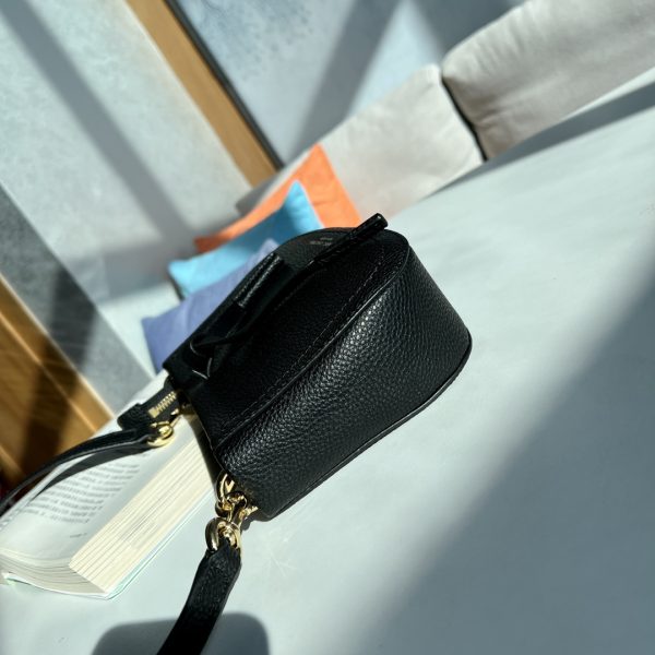 Marc Jacobs New Pure Original Half-Circle Messenger Bag Leather Shoulder Strap Adjustable Dust Bag Black - Image 4