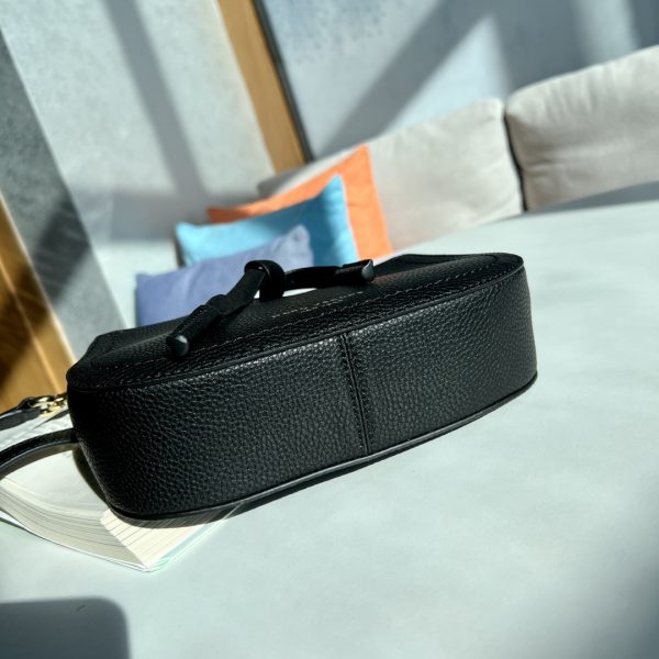 Marc Jacobs New Pure Original Half-Circle Messenger Bag Leather Shoulder Strap Adjustable Dust Bag Black - Image 5