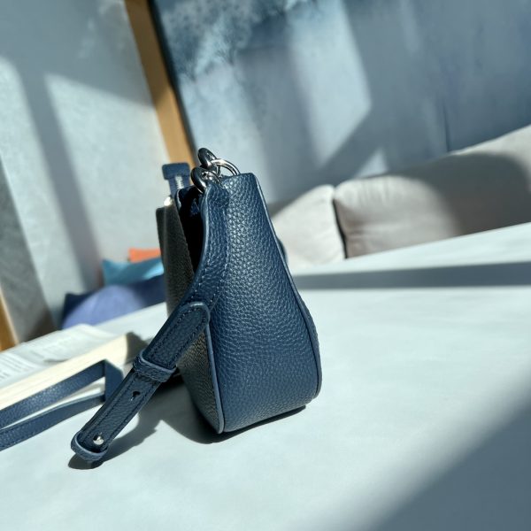Marc Jacobs New Pure Original Half-Circle Messenger Bag Leather Shoulder Strap Adjustable Dust Bag Blue - Image 4