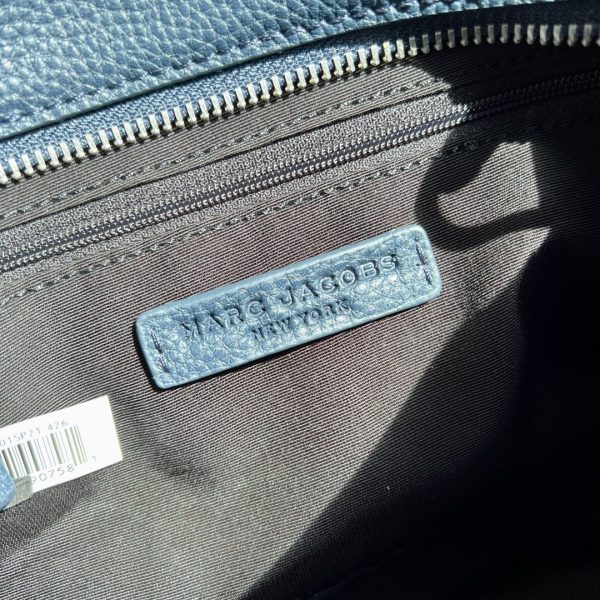 Marc Jacobs New Pure Original Half-Circle Messenger Bag Leather Shoulder Strap Adjustable Dust Bag Blue - Image 9