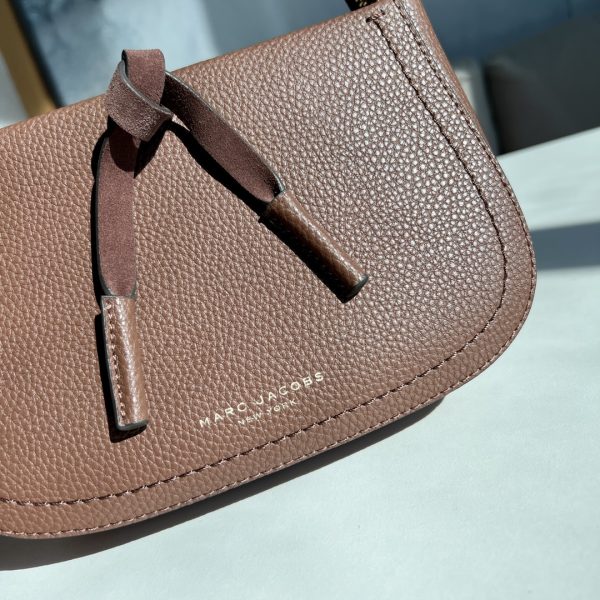 Marc Jacobs New Pure Original Half-Circle Messenger Bag Leather Shoulder Strap Adjustable Dust Bag A - Image 6