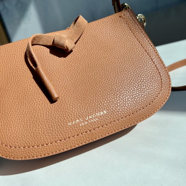 Marc Jacobs New Pure Original Half-Circle Messenger Bag Leather Shoulder Strap Adjustable Dust Bag B - Image 6