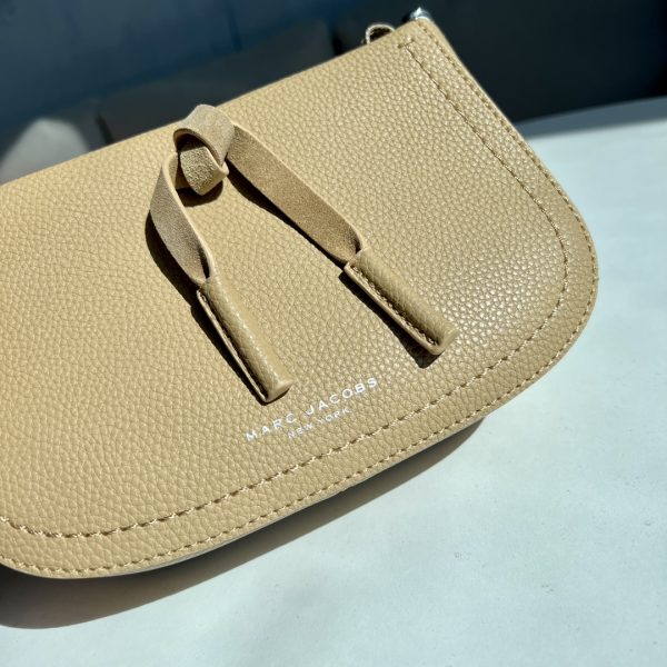 Marc Jacobs New Pure Original Half-Circle Messenger Bag Leather Shoulder Strap Adjustable Dust Bag C - Image 6