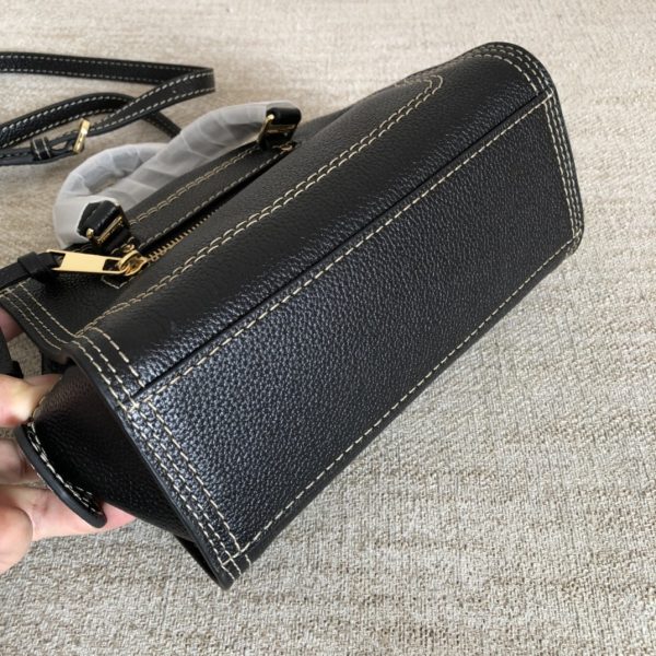 Marc Jacobs Tote Cross-Body Bag Pebbled Top Cowhide Leather Ultra-Soft And Delicate Dust Bag Black - Image 3
