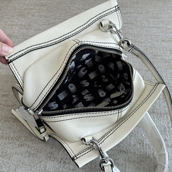 Marc Jacobs Tote Cross-Body Bag Pebbled Top Cowhide Leather Ultra-Soft And Delicate Dust Bag White - Image 9