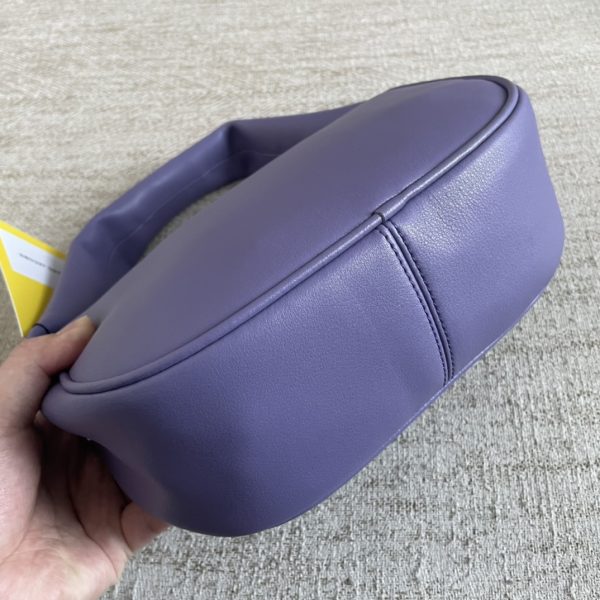 Marc Jacobs Tote Cross-Body Bag Pebbled Top Cowhide Leather Ultra-Soft And Delicate Dust Bag purple - Image 3