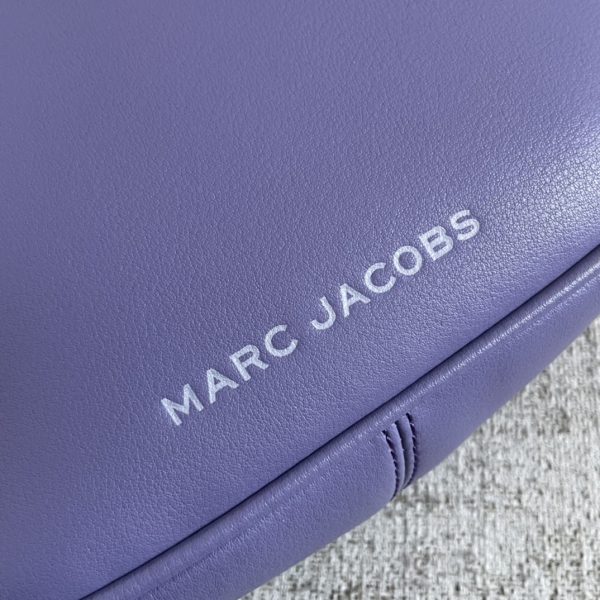 Marc Jacobs Tote Cross-Body Bag Pebbled Top Cowhide Leather Ultra-Soft And Delicate Dust Bag purple - Image 4
