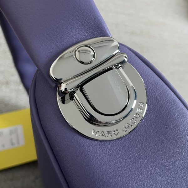 Marc Jacobs Tote Cross-Body Bag Pebbled Top Cowhide Leather Ultra-Soft And Delicate Dust Bag purple - Image 6