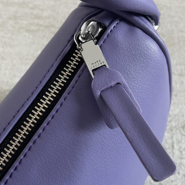 Marc Jacobs Tote Cross-Body Bag Pebbled Top Cowhide Leather Ultra-Soft And Delicate Dust Bag purple - Image 7