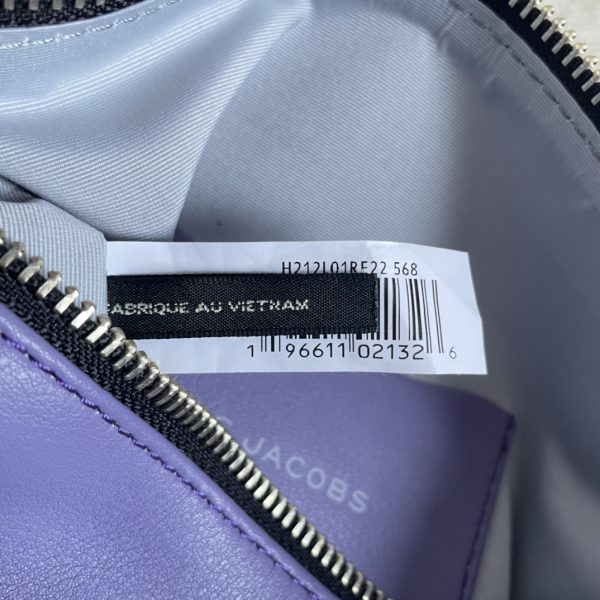 Marc Jacobs Tote Cross-Body Bag Pebbled Top Cowhide Leather Ultra-Soft And Delicate Dust Bag purple - Image 9