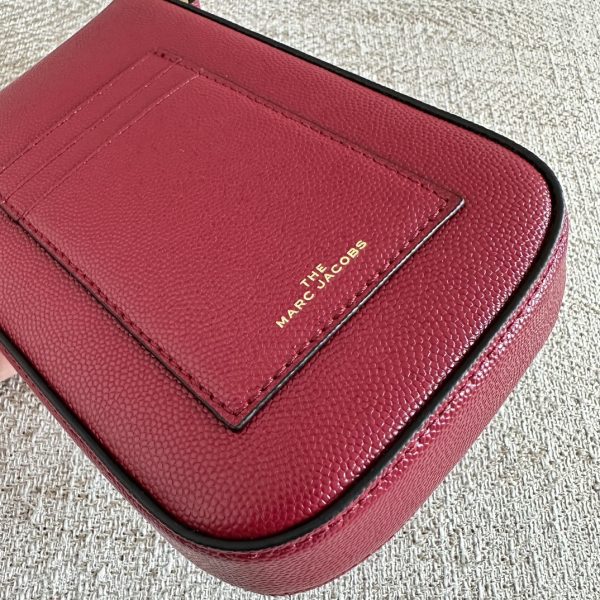 Marc Jacobs Mobile Phone Bag The Mj J Link Series Caviar Top Layer Cowhide Shoulder Strap Adjustable Length Red - Image 4
