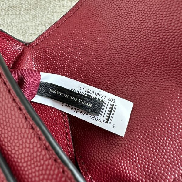 Marc Jacobs Mobile Phone Bag The Mj J Link Series Caviar Top Layer Cowhide Shoulder Strap Adjustable Length Red - Image 7