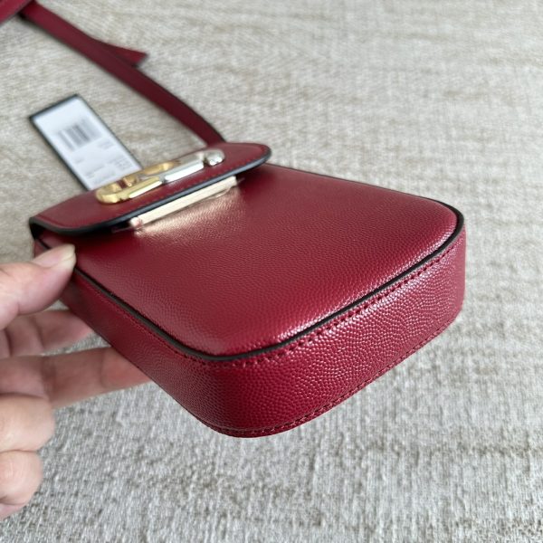 Marc Jacobs Mobile Phone Bag The Mj J Link Series Caviar Top Layer Cowhide Shoulder Strap Adjustable Length Red - Image 9