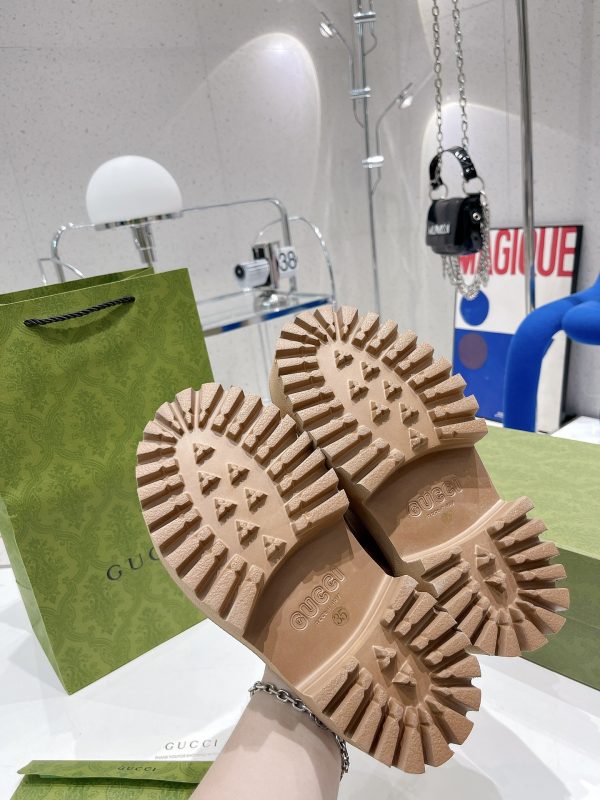 Gucci GG Slides perforated carved shoes F - Image 9