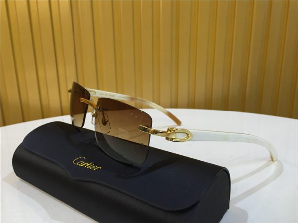 Cartier 3524012 White Buffalo Eyeglasses In Gold