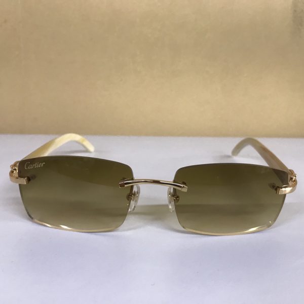 Cartier 3524012 White Buffalo Eyeglasses In Gold