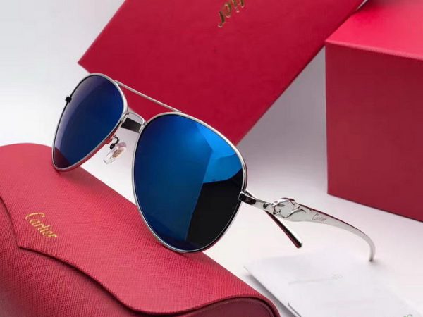 Cartier Metal Smooth Finish Mirror Lenses Fashion Sunglasses