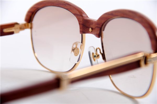 Cartier 1116679 Sunglasses In Gold Brown Gradient - Image 5