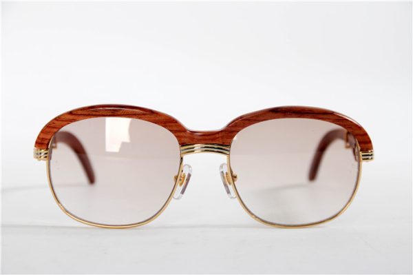 Cartier 1116679 Sunglasses In Gold Brown Gradient - Image 8