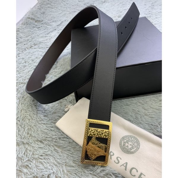 Versace Medusa Head Leather Belt  35mm