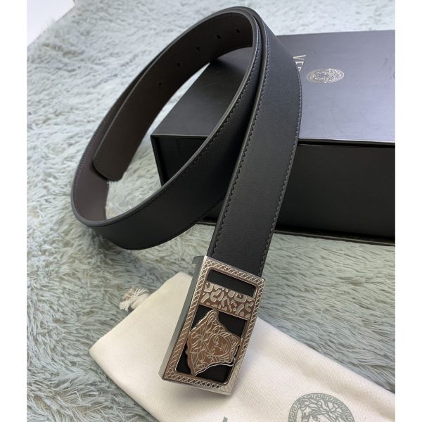 Versace Medusa Head Leather Belt  35mm