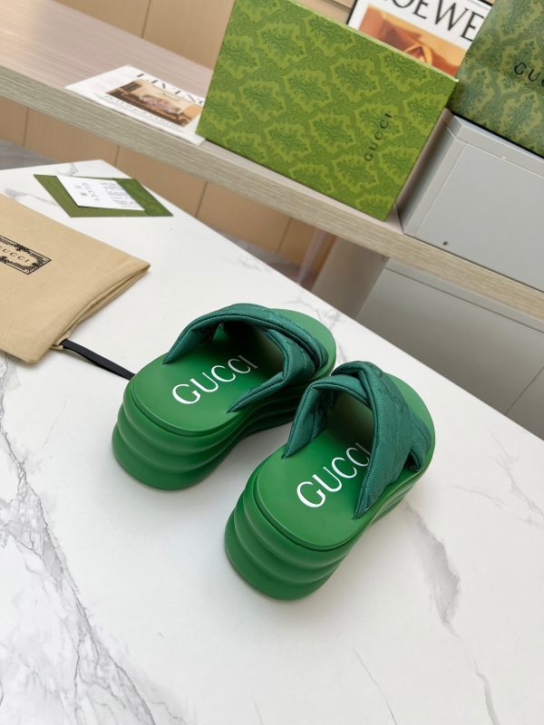 Gucci’s latest GG platform slippers are a leg puller green - Image 5