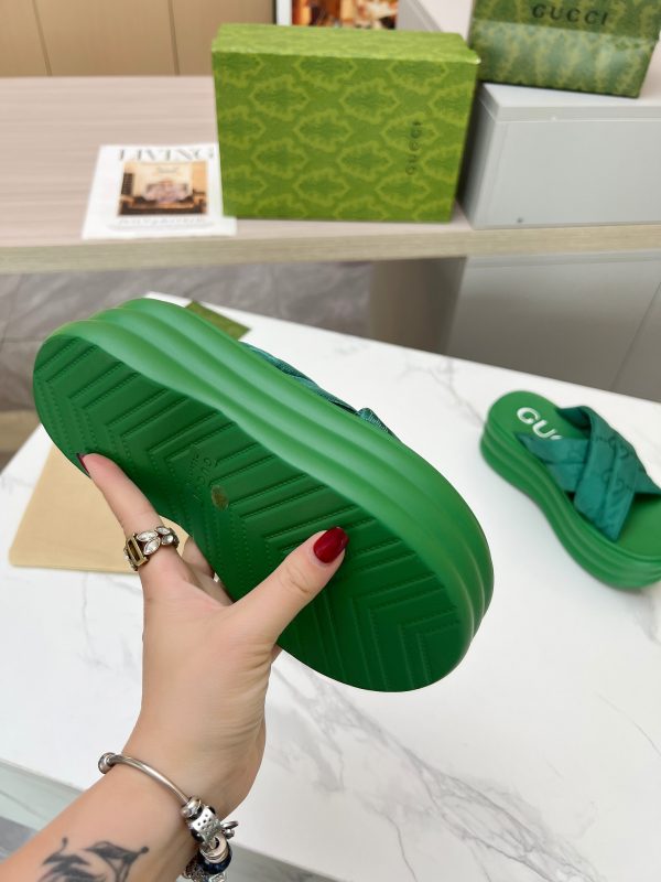 Gucci’s latest GG platform slippers are a leg puller green - Image 9