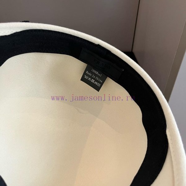 WhitePrada's new wool military cap, made of 100% wool fabricslpdme13 - Image 7