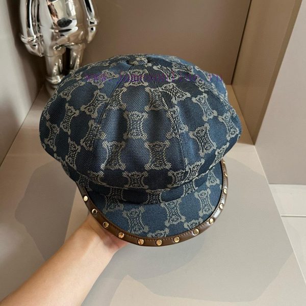 Celine's new duck tongue military hat, artist's octagonal hat, official board making, crafterke44vyo - Image 8