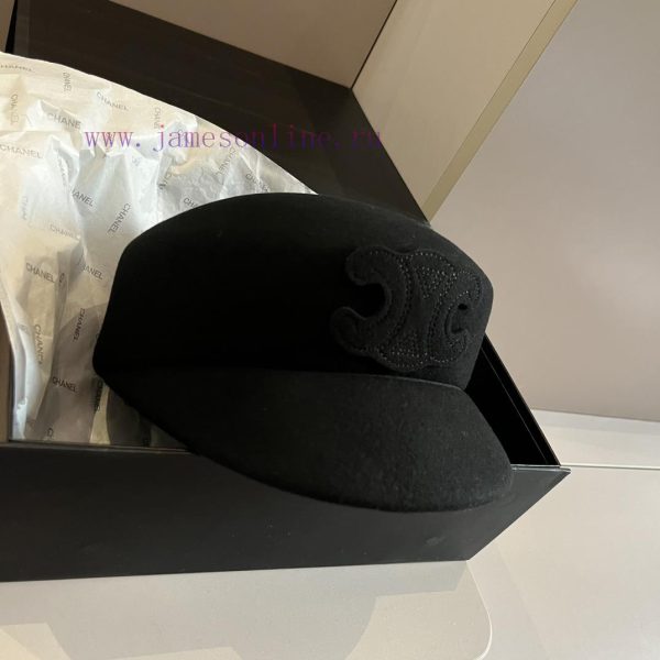 Celine's new wool ducktongue military hat, new style, runway style woolen hat, head circumfe1zgoo2qw - Image 4