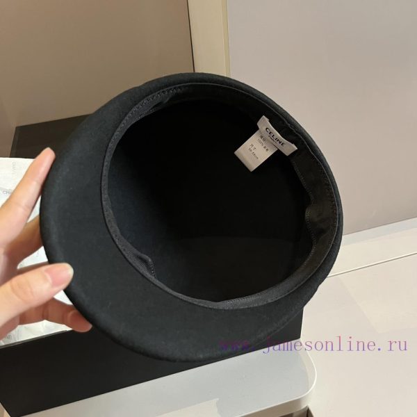 Celine's new wool ducktongue military hat, new style, runway style woolen hat, head circumfe1zgoo2qw - Image 9