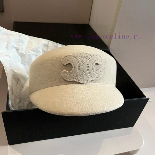 Celine's new wool ducktongue military hat, new style, runway style woolen hat, head circumfer42lanbq - Image 4