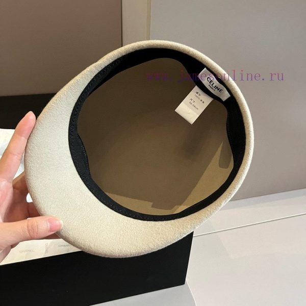 Celine's new wool ducktongue military hat, new style, runway style woolen hat, head circumfer42lanbq - Image 8