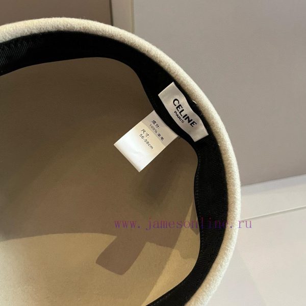 Celine's new wool ducktongue military hat, new style, runway style woolen hat, head circumfer42lanbq - Image 9