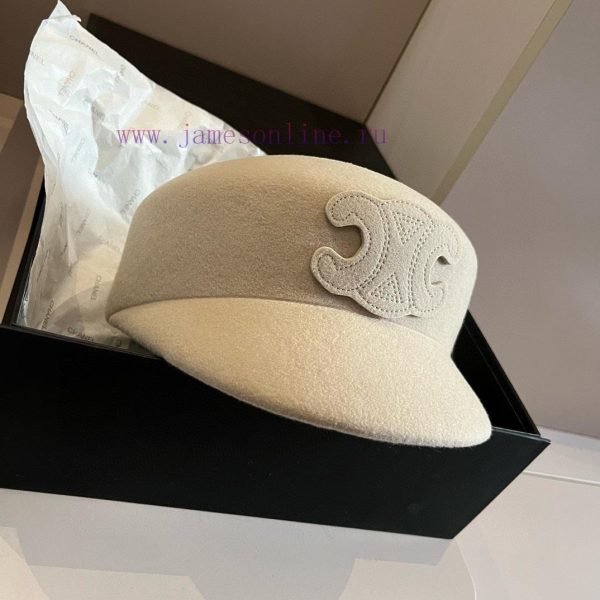 Celine's new wool ducktongue military hat, new style, runway style woolen hat, head circumfer42lanbq - Image 10